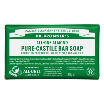Dr bronner almond soap bar -ecomauritius.mu