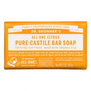 Dr Bronner Citrus soap bar - ecomauritius.mu