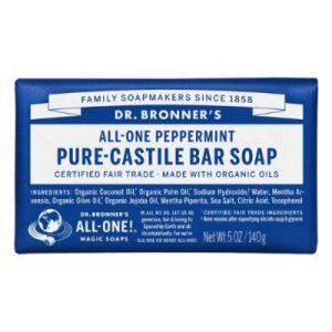 Dr bronner peppermint soap bar - ecomauritius.mu