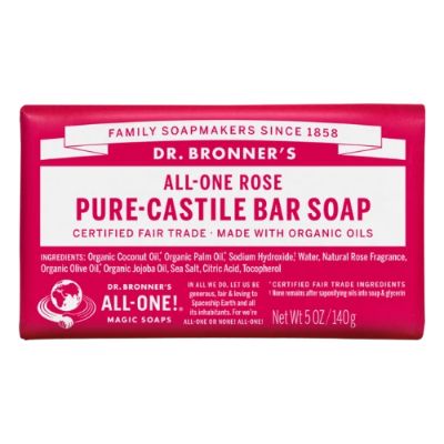 Dr bronner rose soap bar - ecomauritius.mu