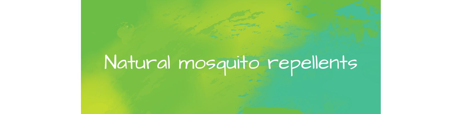 Natural mosquito repellents