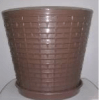 recycled brown plastic potplant on ecomauritius.mu