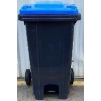 recycled plastic bin with blue lid on ecomauritius.mu