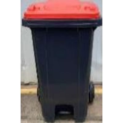 recycled plastic bin with red lid on ecomauritius.mu