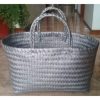 silver recycled plastic basket on ecomauritius.mu
