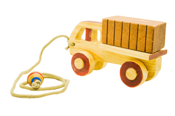 handcrafted wooden truck toy on ecomauritius.mu