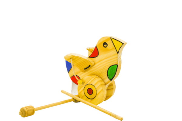 handcrafted wooden bird toy on ecomauritius.mu
