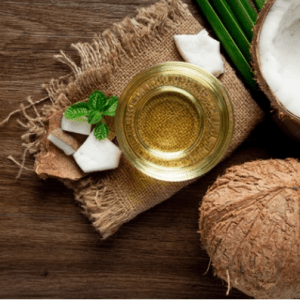 coconut oil for massages sold on ecomauritius.mu