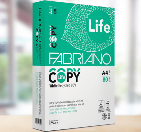 Fabriano Copy Life Recycled A4 paper 80gms on ecomauritius.mu