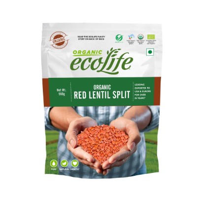 Ecolife India_500g_Red Lentil Split ecomauritius.mu