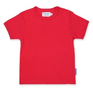 Organic Cotton Red Basic T-shirt - 18-24 Months