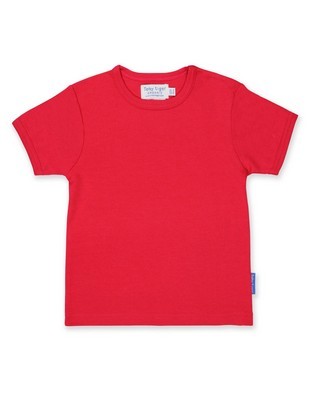 Organic Cotton Red Basic T-shirt - 18-24 Months