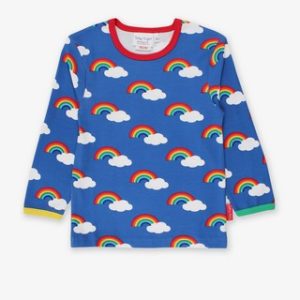 Organic Multi Rainbow Print Long Sleeved T-Shirt