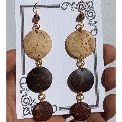 local coconut earrings on ecomauritius.mu