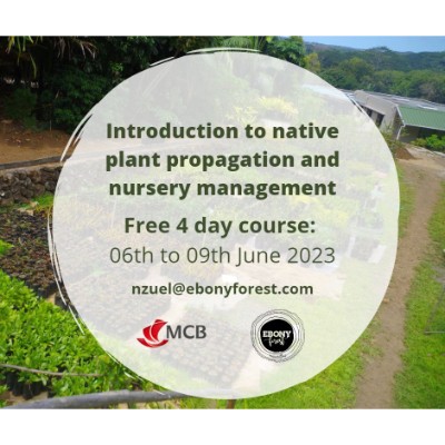 Ebony Forest - Introduction to native plant propagation and nusery management_ecomauritius.mu