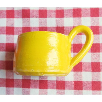 Ceramic Mug Girl-yellow_ecomauritius.mu