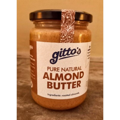 gitto's pure naturalalmond butter front_ecomauritius.mu