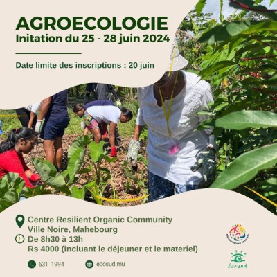 ROC - introduction to agroecology and local cuisine - June 25 to 28, 2024 - registration open_ecomauritius.mu